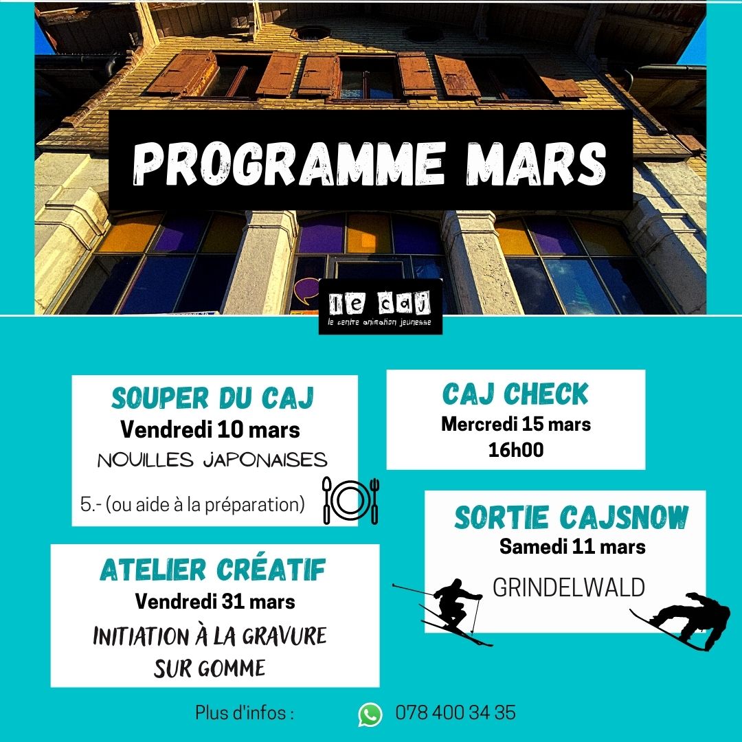 Programme Mars 2023