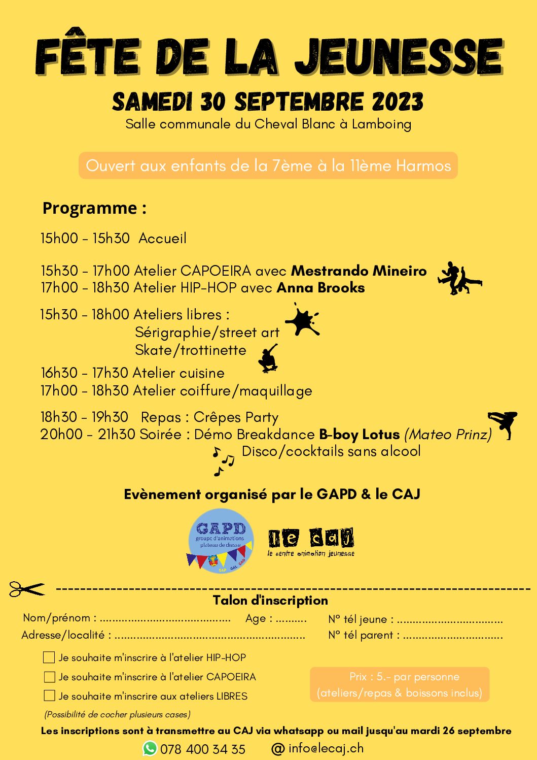 Affiche Fête de la Jeunesse 30.09